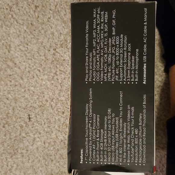 SUPER SONIC 7" TABLET - Picture 7 of 8